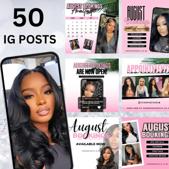 50 IG Posts + Booking Flyer Bundle - Image 1