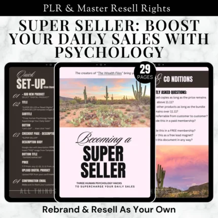 Becoming a Super Seller MRR Digital Ebook Guide