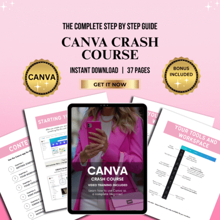 CANVA CRASH COURSE – Editable PLR eBook Template