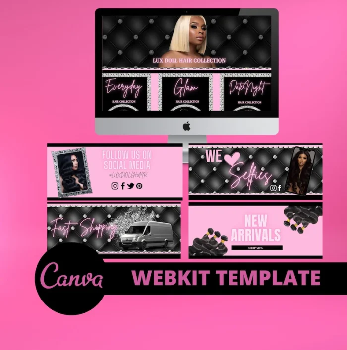 DIY Web Design Kit for Hair & Beauty Brands - Image 1