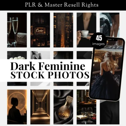 Dark Academia Faceless Stock Images with MRR