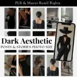 Dark Aesthetic Reels Stock Images with MRR