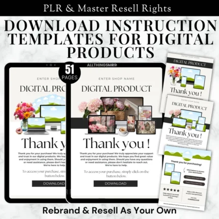 Download Instruction Templates for Digital Products