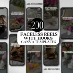 Faceless Hooks Instagram Reels Templates with MRR