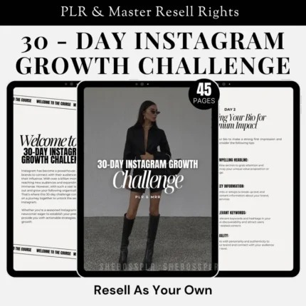 Instagram Growth + Reels + Beginner’s Digital Product Guide [MRR + PLR]