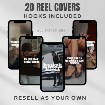 Instagram Reel & Story Covers with Hooks – MRR Canva Templates