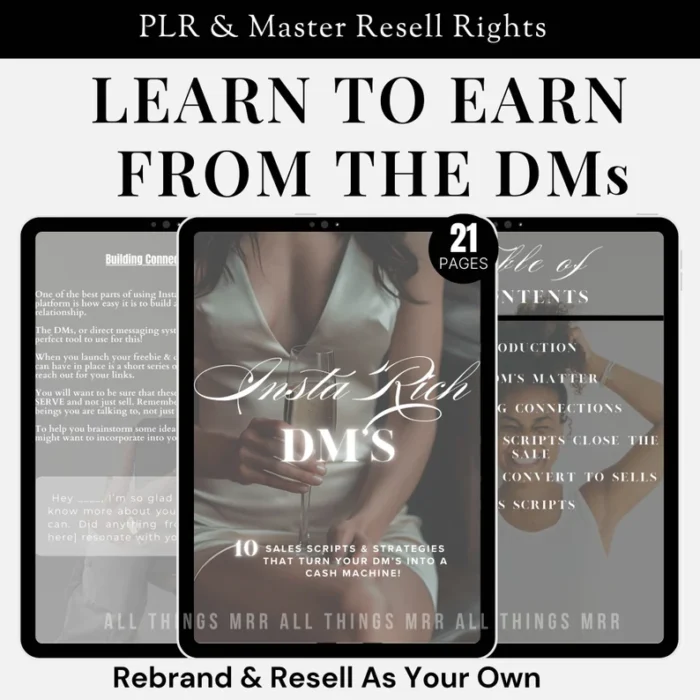 Instagram Strategy Digital Product with Resell Rights