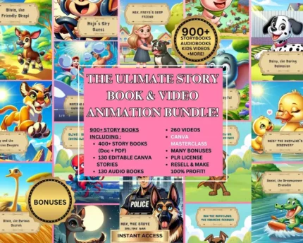 Kids Videos & Story Books PLR Mega Bundle