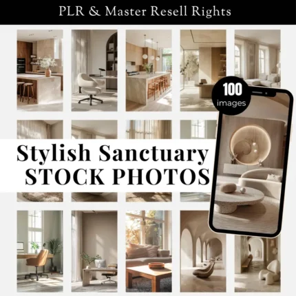 Modern Home Boho Decor Stock Photos with MRR