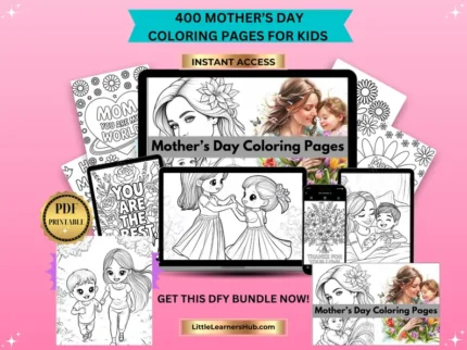 Mother’s Day Coloring Pages for Kids & Adults