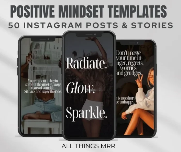 Positive Mindset Social Media Templates