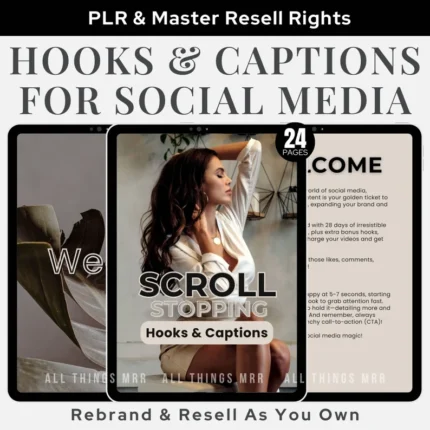 Reel Hooks & Captions Instagram Marketing Guide MRR