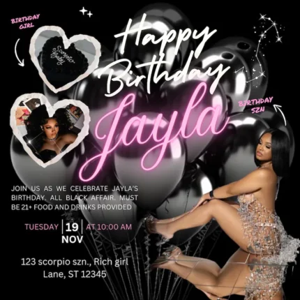 Scorpio Birthday Flyer Template
