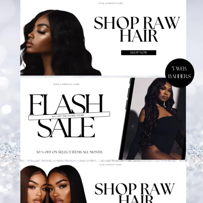 Website Banners for Shopify & Wix Beauty Brands - Image 1
