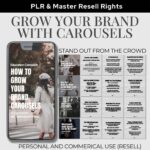 This Instagram Carousel MRR package includes Social Media Templates designed specifically for marketing carousels, offering both PLR and Master Resell Rights. Perfect for Faceless Instagram Marketing, these Carousel Templates are ready to enhance your social media strategy while allowing for profitable resale. 𝗞𝗘𝗬 𝗙𝗘𝗔𝗧𝗨𝗥𝗘𝗦 ✔13 Carousel Posts: Ready-to-use Instagram templates designed for high engagement. ✔Social Media Marketing Focus: Ideal for showcasing tips, strategies, or promotional content. ✔Customizable in Canva: Easily edit to fit your brand's style and messaging. ✔Curated real stock images 𝗪𝗛𝗔𝗧'𝗦 𝗜𝗡𝗖𝗟𝗨𝗗𝗘𝗗 ✔13 carousels and 103 posts ✔10 smartphone listing templates ✔Social Media Bundle ebook