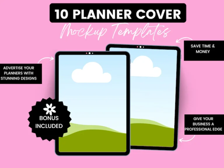 10 Canva Planner Mockup Templates