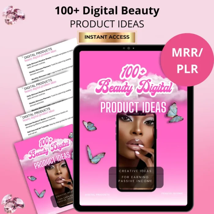 100+ Digital Beauty Product Ideas eBook