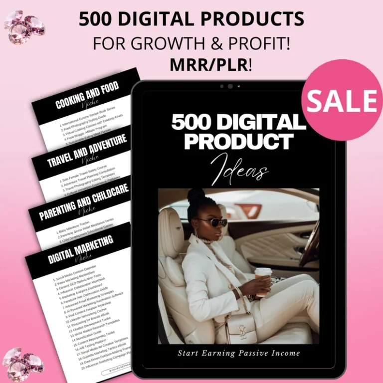 500 Digital Product Ideas for Profit