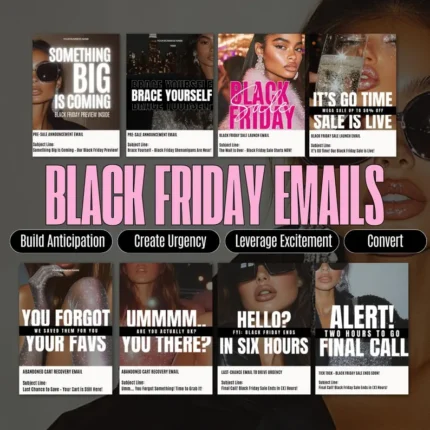 Black Friday Sales Promo Emails with Master Resell Rights