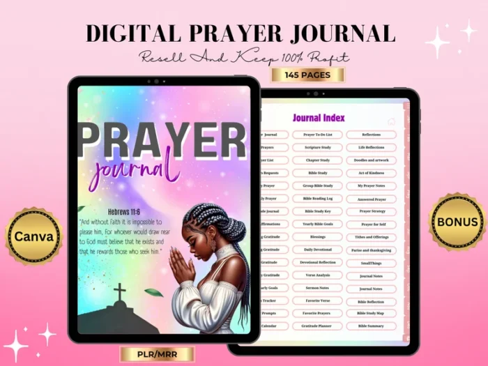 Digital Prayer Journal Planner for Women