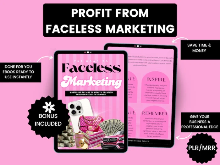 Faceless Marketing Canva eBook