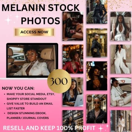 Luxury Melanin Stock Photos PLR