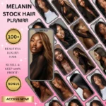 Melanin Beauty Hair Stock Photos