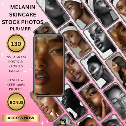 Melanin Skincare Stock Photos