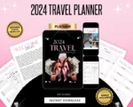 Travel Planner Canva eBook Template with PLR MRR